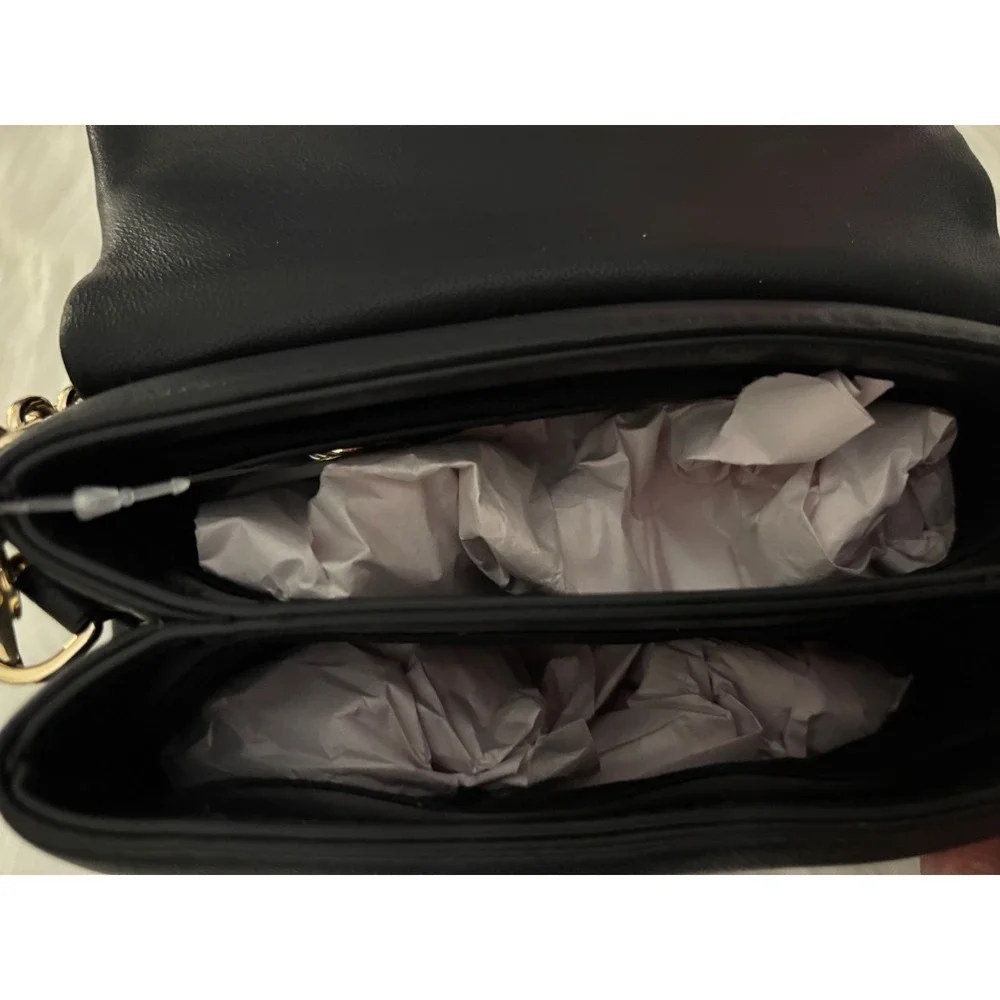 Ted Baker Mini Poppy Satchel Black Sheep Leather Top Handle Crossbody MSRP $215
